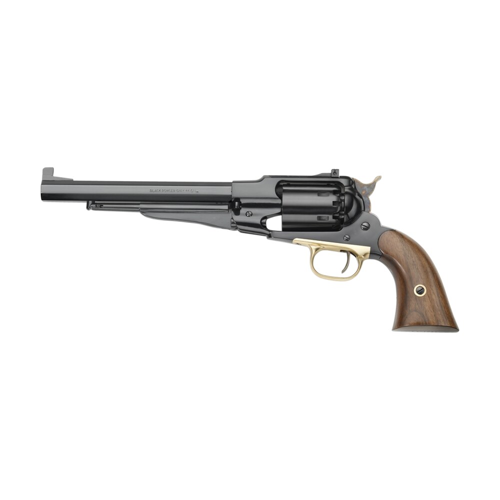 pietta pf58stt448 1858 remington target model 44 cal 6rd 8" blued octagonal steel barrel, cylinder & frame, walnut grip, brass trigger guard Pietta PF58STT448 1858 Remington Target Model 44 Cal 6rd 8" Blued Octagonal Steel Sports South item 128857