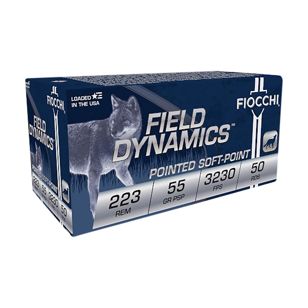 fiocchi 223b50 field dynamics 223rem 55gr pointed soft point 50 per box/10 case Fiocchi 223B50 Field Dynamics 223Rem 55gr Pointed Soft Point 50 Per Box/10 Case Sports South item 129238