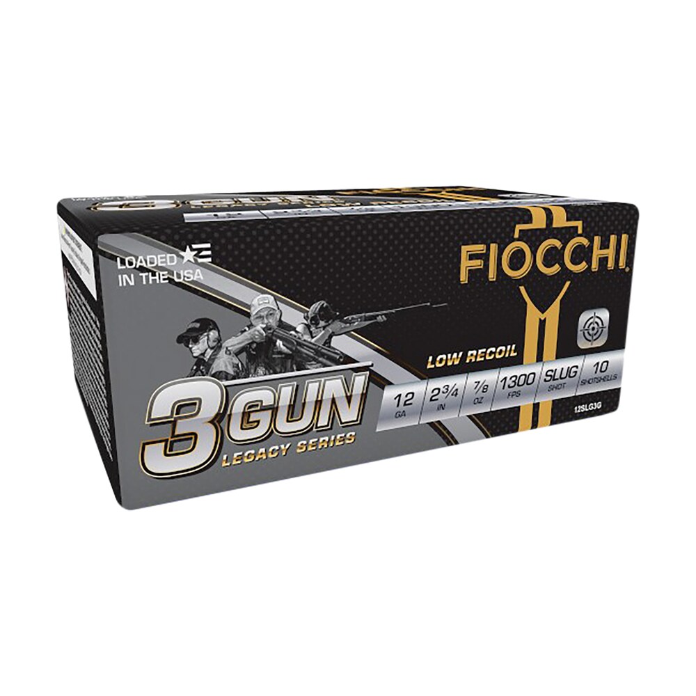 fiocchi 12slg3g 3 gun match legacy series 12gauge 2.75" 7/8oz slugshot 10 per box/25 case Fiocchi 12SLG3G 3-Gun Match Legacy Series 12Gauge 2.75" 7/8oz SlugShot 10 Per Box/25 Case Sports South item 129255