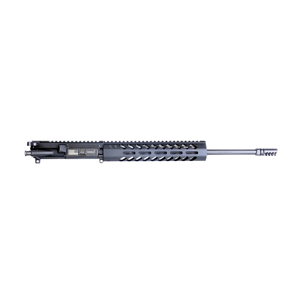 hm defense 16mbup556 monobloc upper 223 rem, 5.56x45mm nato 16" black cerakote barrel, 7075 t6 aluminum black anodized receiver, 15" m lok free float handguard for ar 15 HM Defense 16MBUP556 MonoBloc Upper 223 Rem, 5.56x45mm NATO 16" Black Cerakote Sports South item 129381