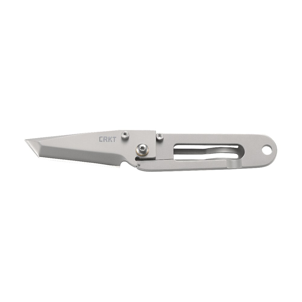 crkt 5500 k.i.s.s. 2.25" folding tanto plain bead blasted 3cr13mov ss blade/bead blasted stainless steel handle includes pocket clip CRKT 5500 K.I.S.S. 2.25" Folding Tanto Plain Bead Blasted 3Cr13MoV SS Blade/Bead Blasted Sports South item 129438