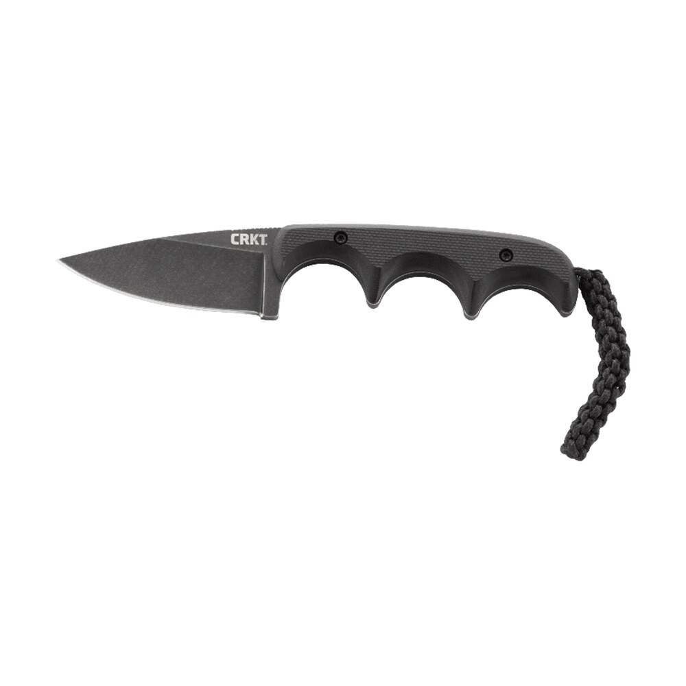 crkt 2384k minimalist 2.16" fixed drop point plain black stonewashed 5cr15mov ss blade/black g10 handle includes lanyard/sheath CRKT 2384K Minimalist 2.16" Fixed Drop Point Plain Black Stonewashed 5Cr15MoV SS Blade/Black Sports South item 129454