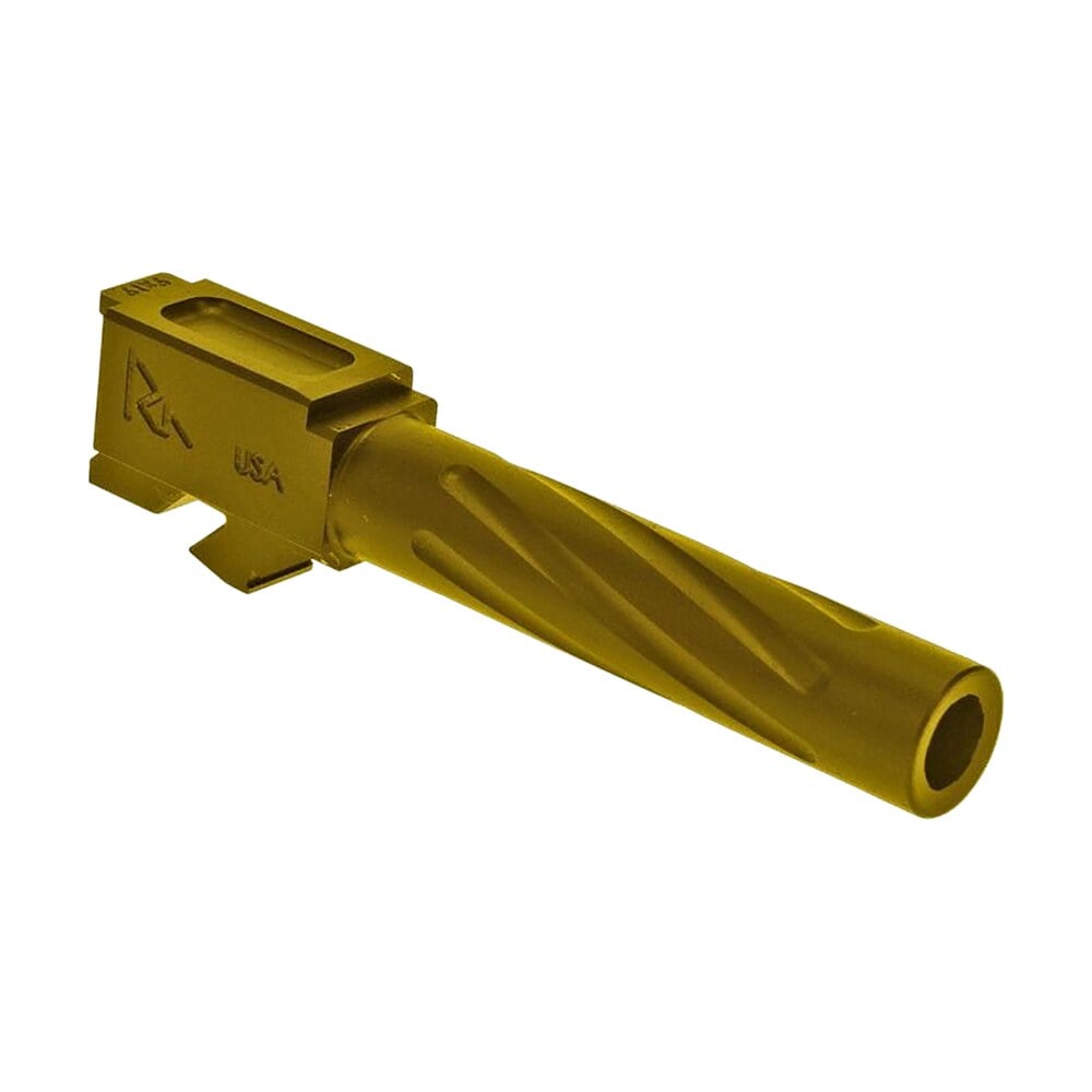rival arms ra20g201e precision v1 match grade 9mm luger compatible w/glock 19 gen3 4, 4.02" fluted gold pvd stainless steel Rival Arms RA20G201E Precision V1 Match Grade 9mm Luger Compatible Sports South item 129792