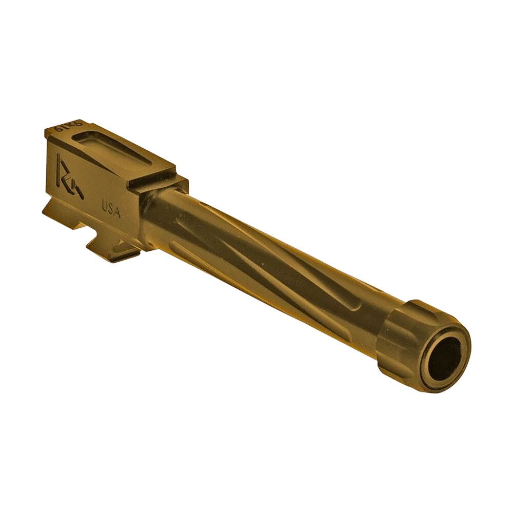rival arms ra20g802e precision v1 match grade 9mm luger compatible w/glock 48, 4.17" fluted threaded gold pvd stainless steel Rival Arms RA20G802E Precision V1 Match Grade 9mm Luger Compatible Sports South item 129804