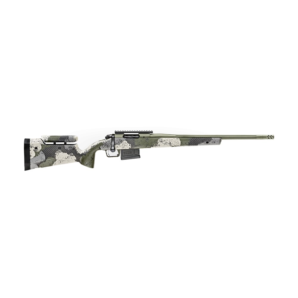 springfield armory baw920308ga 2020 waypoint 308 win,7.62x51mm nato 5+1 20" evergreen camo hybrid profile w/adjustable cheek comb stock mil spec green cerakote right hand Springfield Armory BAW920308GA 2020 WayPoint 308 Win,7.62x51mm NATO 5+1 20" Evergreen Camo Sports South item 129935