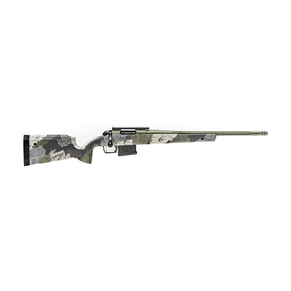 springfield armory baw9206cmg model 2020 waypoint 6mm creedmoor 5+1 cap 20" mil spec green cerakote rec/barrel evergreen camo carbon fiber hybrid profile with m lok stock right hand (full size) Springfield Armory BAW9206CMG Model 2020 WayPoint 6mm Creedmoor 5+1 Cap 20" Mil-Spec Green Sports South item 129941