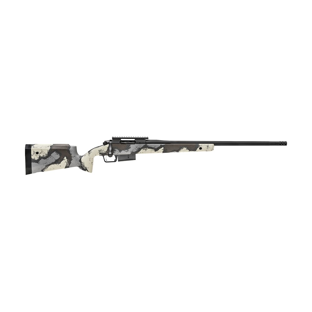 springfield armory baw92465prcd model 2020 waypoint 6.5 prc 3+1 24" graphite black cerakote fluted barrel & picatinny rail stainless steel receiver, ridgeline camo fixed carbon fiber stock Springfield Armory BAW92465PRCD Model 2020 Waypoint 6.5 PRC 3+1 24" Graphite Black Cerakote Sports South item 129958