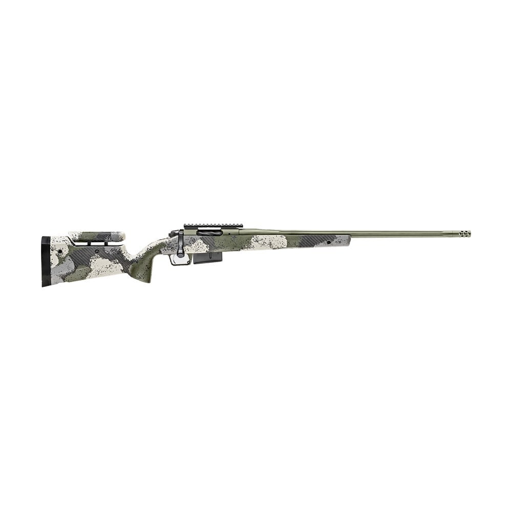 springfield armory baw92465prcga 2020 waypoint 6.5 prc 3+1 24" evergreen camo hybrid profile w/adjustable cheek comb stock mil spec green cerakote right hand Springfield Armory BAW92465PRCGA 2020 WayPoint 6.5 PRC 3+1 24" Evergreen Camo Hybrid Profile Sports South item 129959