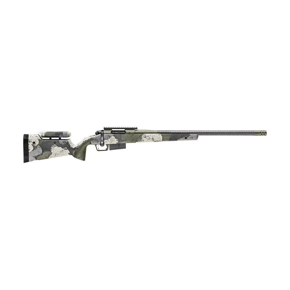 springfield armory baw92465prccfga 2020 waypoint 6.5 prc 3+1 24" cf evergreen camo hybrid profile w/adj cheek comb & m lok stock mil spec green cerakote right hand Springfield Armory BAW92465PRCCFGA 2020 WayPoint 6.5 PRC 3+1 24" CF Evergreen Camo Hybrid Sports South item 129963