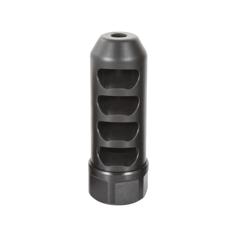 american precision arms g2f5838n gen 2 fat bastard self timing brake black nitride stainless steel with 5/8" 24 tpi threads, 3.30" oal & 1.115" diameter for 338 cal rifle American Precision Arms G2F5838N Gen 2 Fat Bastard Self Timing Brake Black Nitride Stainless Sports South item 130029