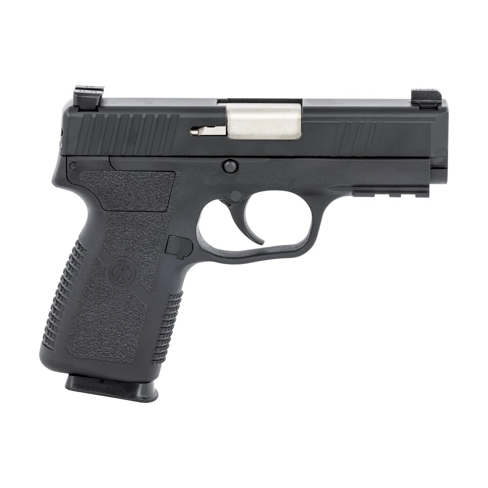 kahr arms kp90s94n p9 2 9mm luger 7+1 3.60" barrel, black finish picatinny rail frame, serrated matte black stainless steel slide, textured polymer grip & truglo night sights Kahr Arms KP90S94N P9-2 9mm Luger 7+1 3.60" Sports South item 130098