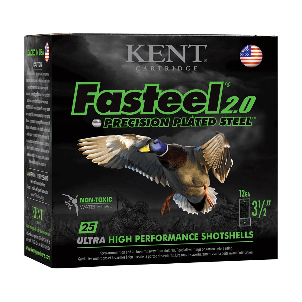 kent cartridge k1235fs403 fasteel 2.0 12 gauge 3.50" 1 3/8 oz 3 shot 25 per box/ 10 case Kent Cartridge K1235FS403 Fasteel 2.0 12 Gauge 3.50" 1 3/8 oz 3 Shot 25 Per Box/ 10 Case Sports South item 130451