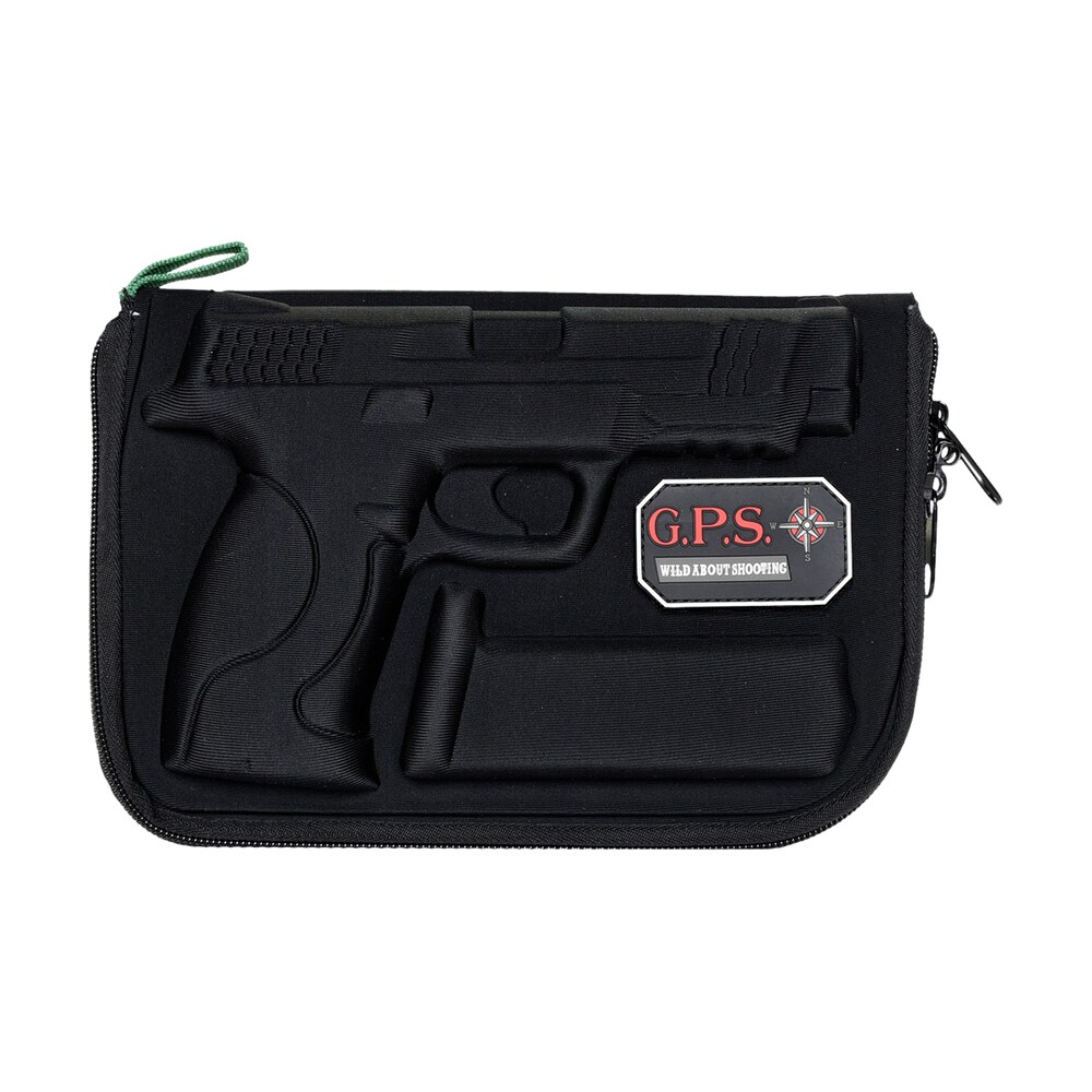 gps bags 912pc custom molded w/ lockable zippers internal mag holder & black finish for s&w m&p full size/compact (9mm luger/40 s&w/45 acp) GPS Bags 912PC Custom Molded Sports South item 130493