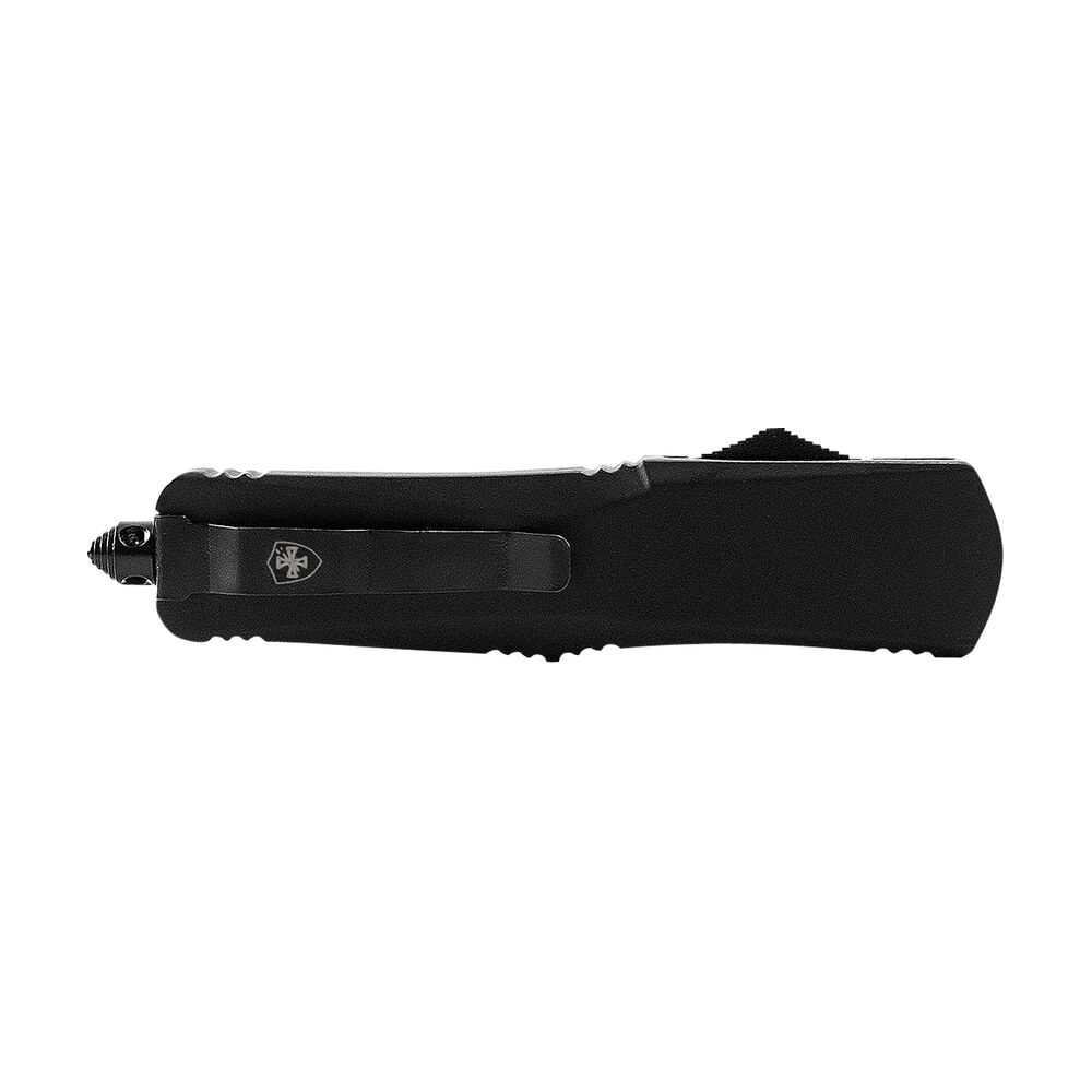 templar knife lbr231 gen ii large 3.50" otf tanto plain black oxide stonewashed 440c ss blade,, 5.25" black aluminum/rubber handle, glass breaker Templar Knife LBR231 Gen II Large 3.50" OTF Tanto Plain Black Oxide Stonewashed 440C SS Blade,, Sports South item 130576