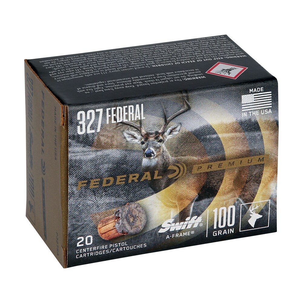 federal p327sa premium 327federalmag 100gr swift a frame 20 per box/10 case Federal P327SA Premium 327FederalMag 100gr Swift A Frame 20 Per Box/10 Case Sports South item 130698