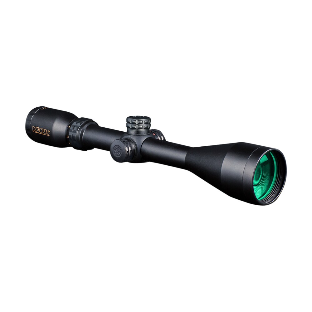 konus 7294 konuspro hunting matte black 3 9x50mm 1" tube dual illuminated (blue/red) engraved 30/30 floating cross reticle Konus 7294 KonusPro Hunting Matte Black 3-9x50mm 1" Tube Dual Illuminated (Blue/Red) Engraved Sports South item 130796