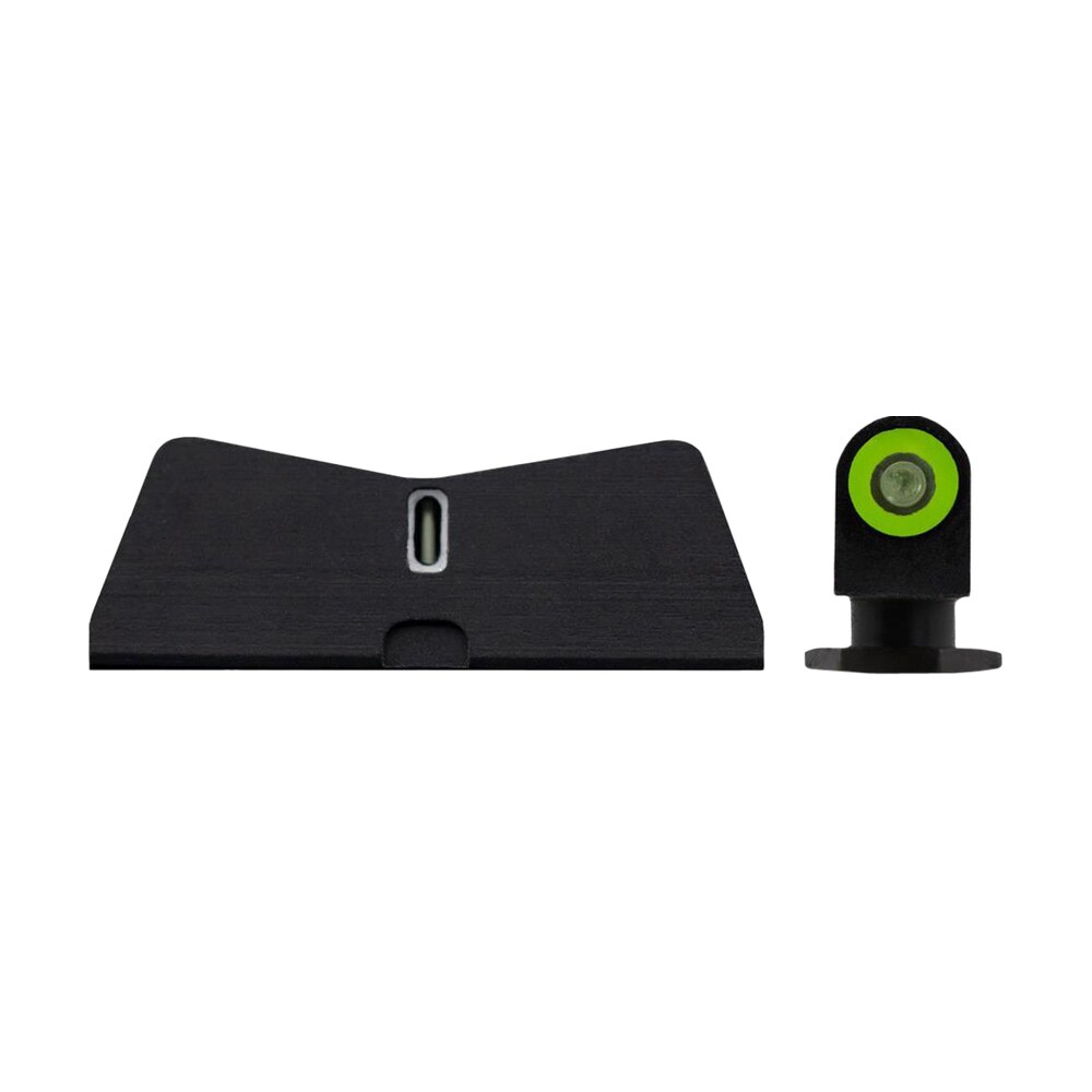 xs sights gl0009s6g dxt2 standard dot night sights fit glock black | green tritium green outline front sight green tritium white outline bar rear sight XS Sights GL0009S6G DXT2 Standard Dot Night Sights Sports South item 130842