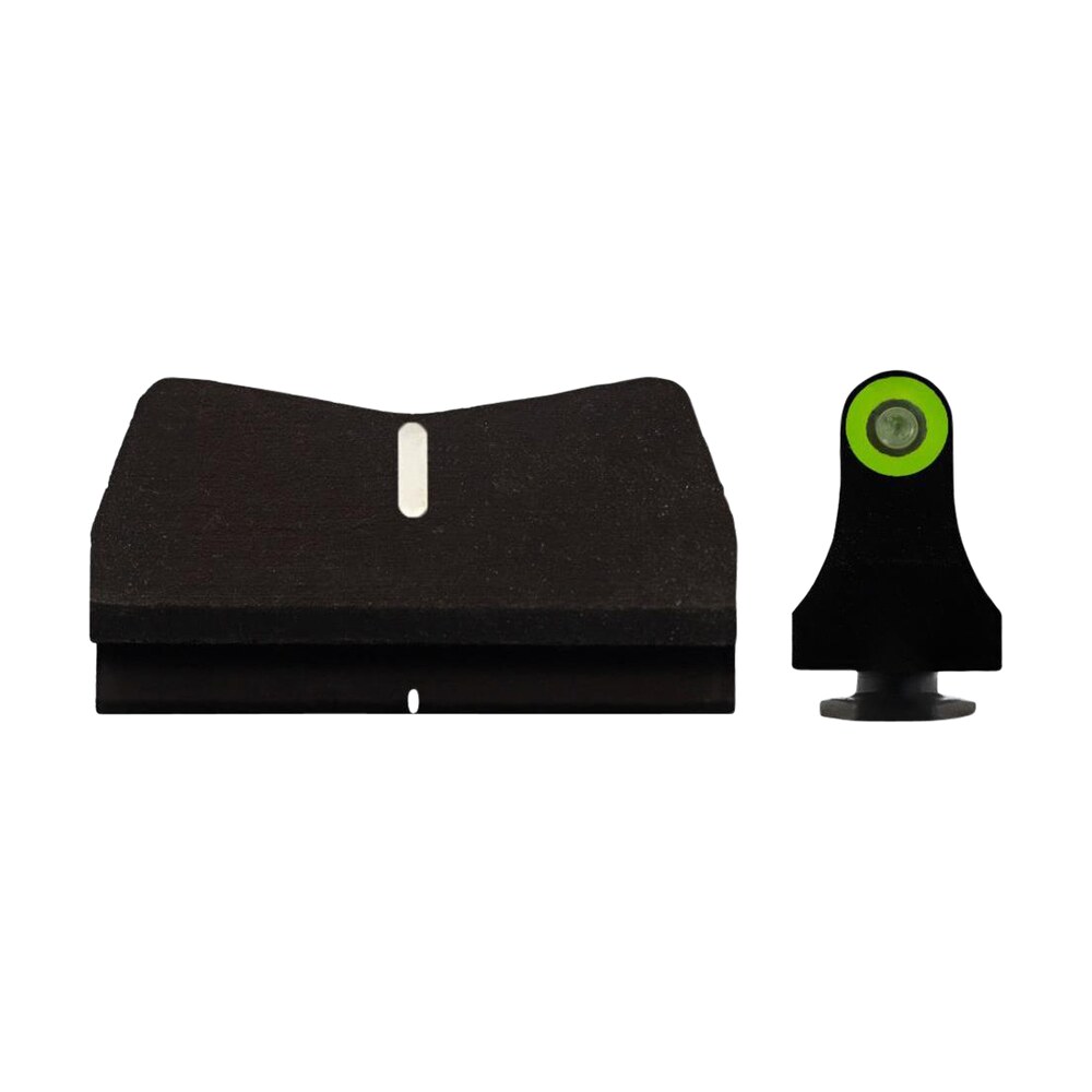 xs sights gl0015p4g dxt2 standard dot green/white tritium front/black/white rear/black frame, compatible w/ glock 17/19, front post/rear dovetail mount XS Sights GL0015P4G DXT2 Standard Dot Green/White Tritium Front/Black/White Rear/Black Sports South item 130844