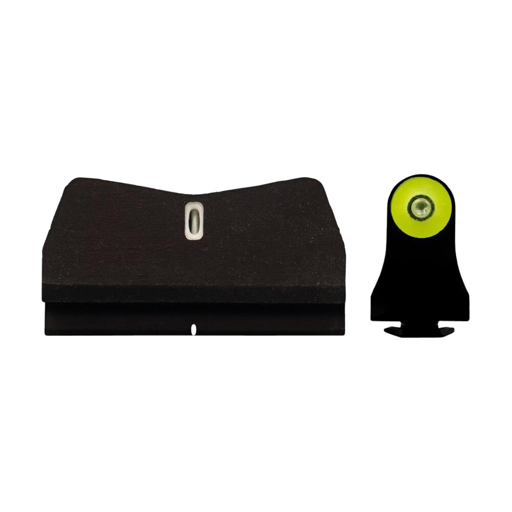 xs sights gl0015p5y dxt2 big dot night sights fits glock black | green tritium yellow outline front sight green tritium white outline bar rear sight XS Sights GL0015P5Y DXT2 Big Dot Night Sights Sports South item 130845