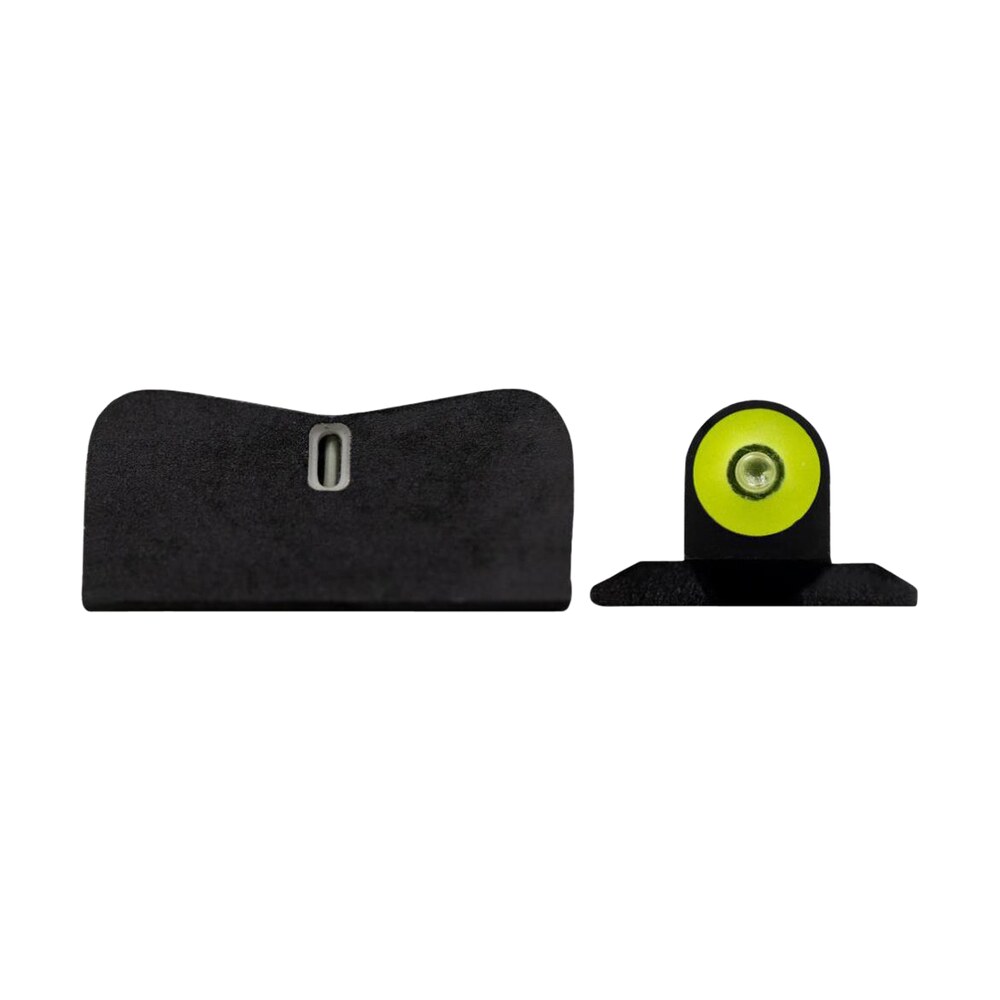 xs sights sw0036p5y dxt2 big dot night sights smith and wesson black | green tritium yellow outline front sight green tritium white outline bar rear sight XS Sights SW0036P5Y DXT2 Big Dot Night Sights- Smith and Wesson Black | Green Tritium Yellow Sports South item 130856