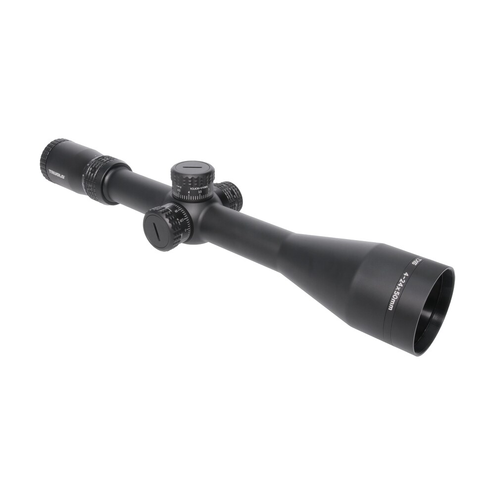 truglo tg8542tf tx6 4 24x 50mm obj 30mm tube black finish illuminated milliradian first focal plane Truglo TG8542TF TX6 4-24x 50mm Obj 30mm Tube Black Finish Illuminated Milliradian First Focal Sports South item 130995