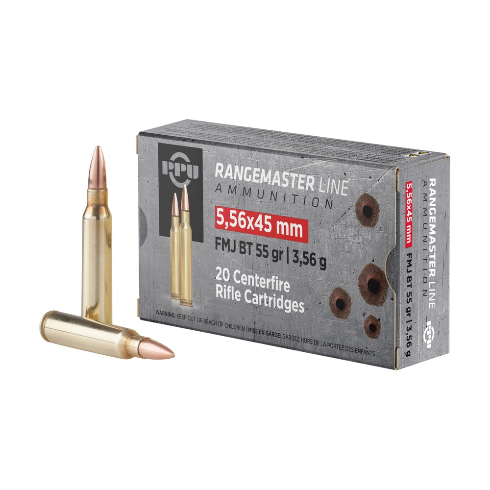 ppu pprm5561m rangemaster 5.56x45mmnato 55gr full metal jacket boat tail/1000rds *sold by case *includes metal can PPU PPRM5561M Rangemaster 5.56x45mmNATO 55gr Full Metal Jacket Boat Tail/1000rds *Sold by Case Sports South item 131010
