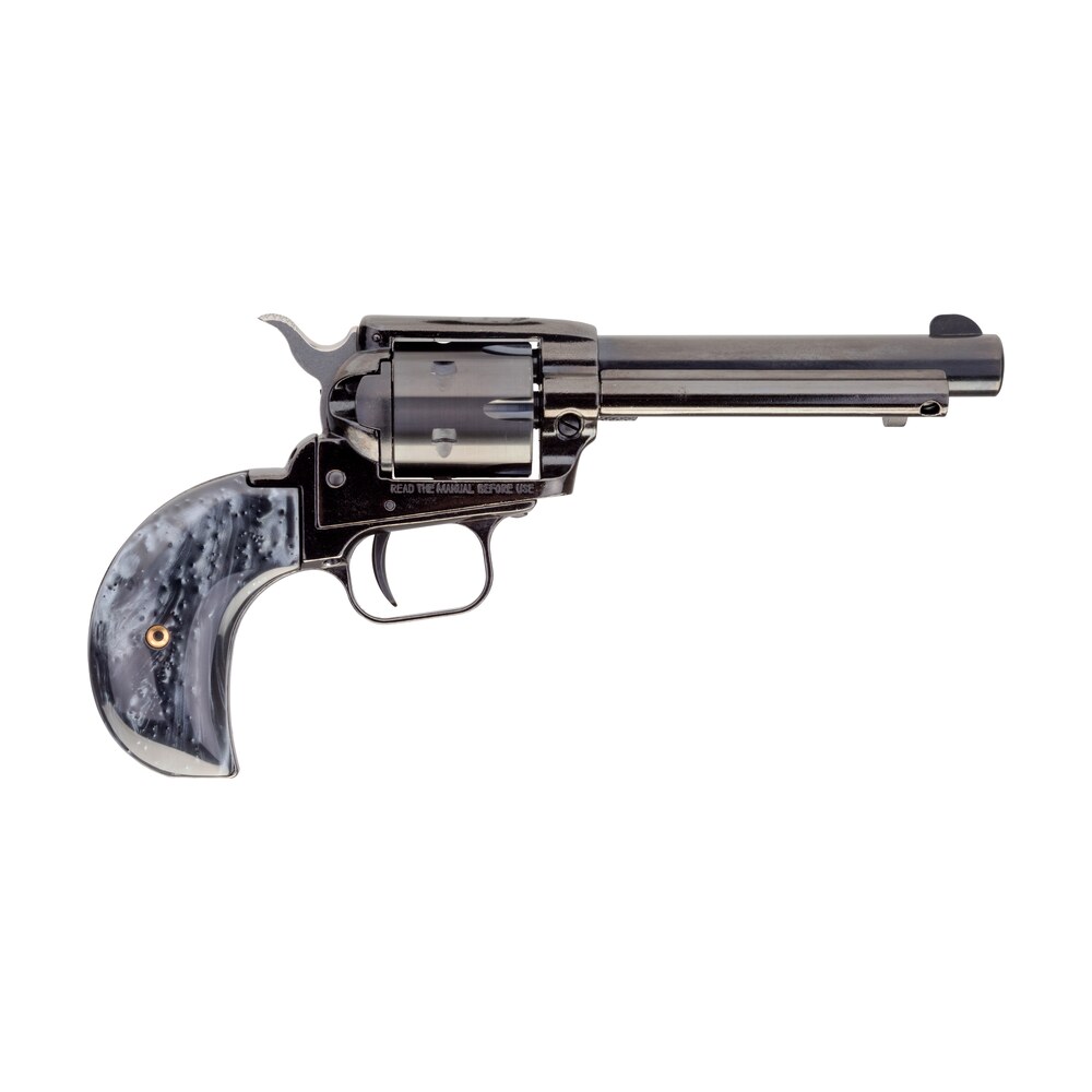 heritage mfg rr22mb4bhbprl rough rider 22 lr 22 wmr 6 shot 4.75" black oxide steel barrel, black oxide frame zinc alloy frame, black oxide cylinder, altamont black pearl grip, exposed hammer Heritage Mfg RR22MB4BHBPRL Rough Rider 22 LR 22 WMR 6 Shot 4.75" Black Oxide Steel Sports South item 131242