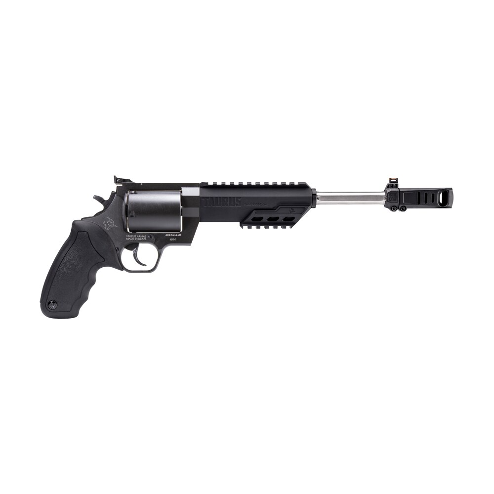 taurus 2460101rh raging hunter 460 s&w mag 5rd 10.50" matte black barrel matte black oxide steel cylinder & frame black rubber with integrated cushion insert grip Taurus 2460101RH Raging Hunter 460 S&W Mag 5rd 10.50" Matte Black Barrel Matte Black Oxide Sports South item 131305