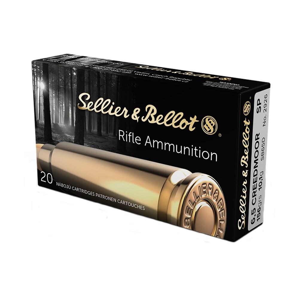 sellier & bellot sb65d rifle 6.5creedmoor 156gr soft point 20 per box/25 case Sellier & Bellot SB65D Rifle 6.5Creedmoor 156gr Soft Point 20 Per Box/25 Case Sports South item 131634