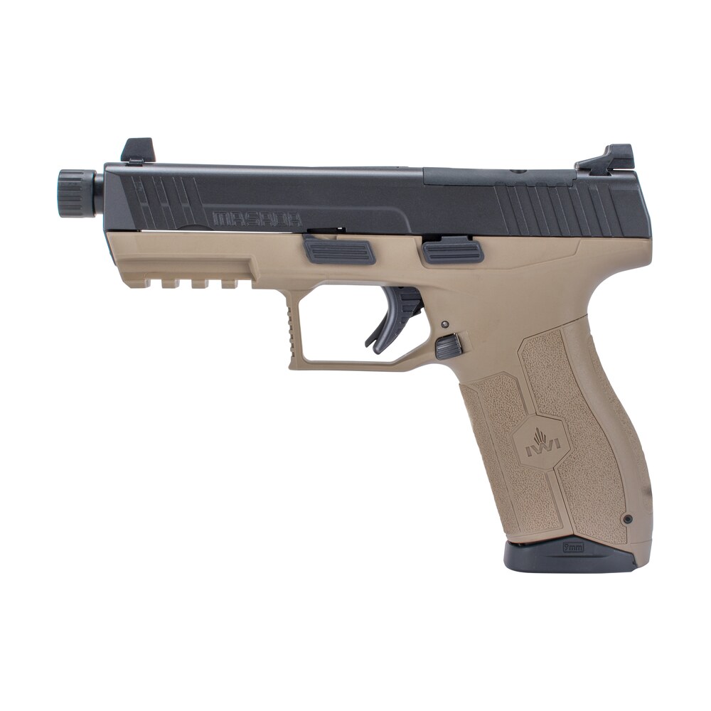 iwi us m9orp10tfd masada 9mm luger 4.60" tb 10+1 flat dark earth flat dark earth interchangeable backstrap grip IWI US M9ORP10TFD MASADA 9mm Luger 4.60" TB 10+1 Flat Dark Earth Flat Dark Earth Sports South item 131658