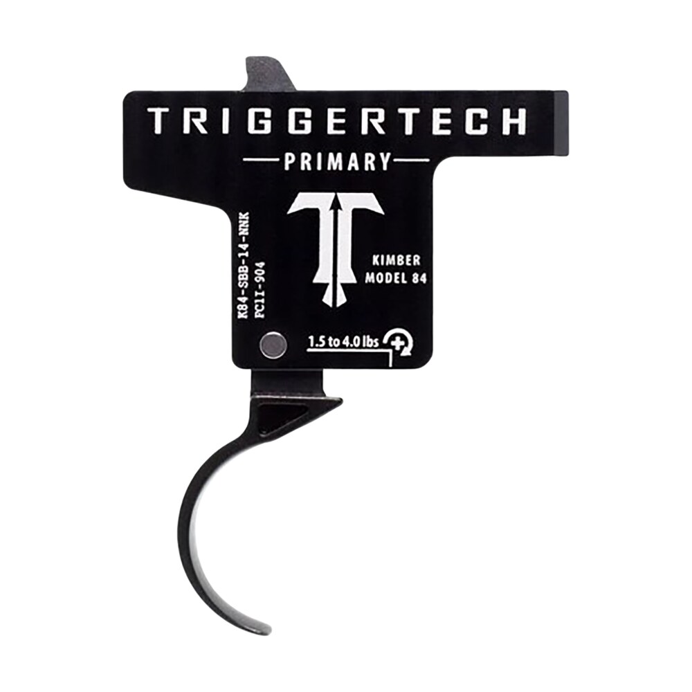 triggertech k84sbb14nnk primary single stage curved trigger with 1.50 4 lbs draw weight & black pvd finish for kimber m84 TriggerTech K84SBB14NNK Primary Single-Stage Curved Trigger Sports South item 131756