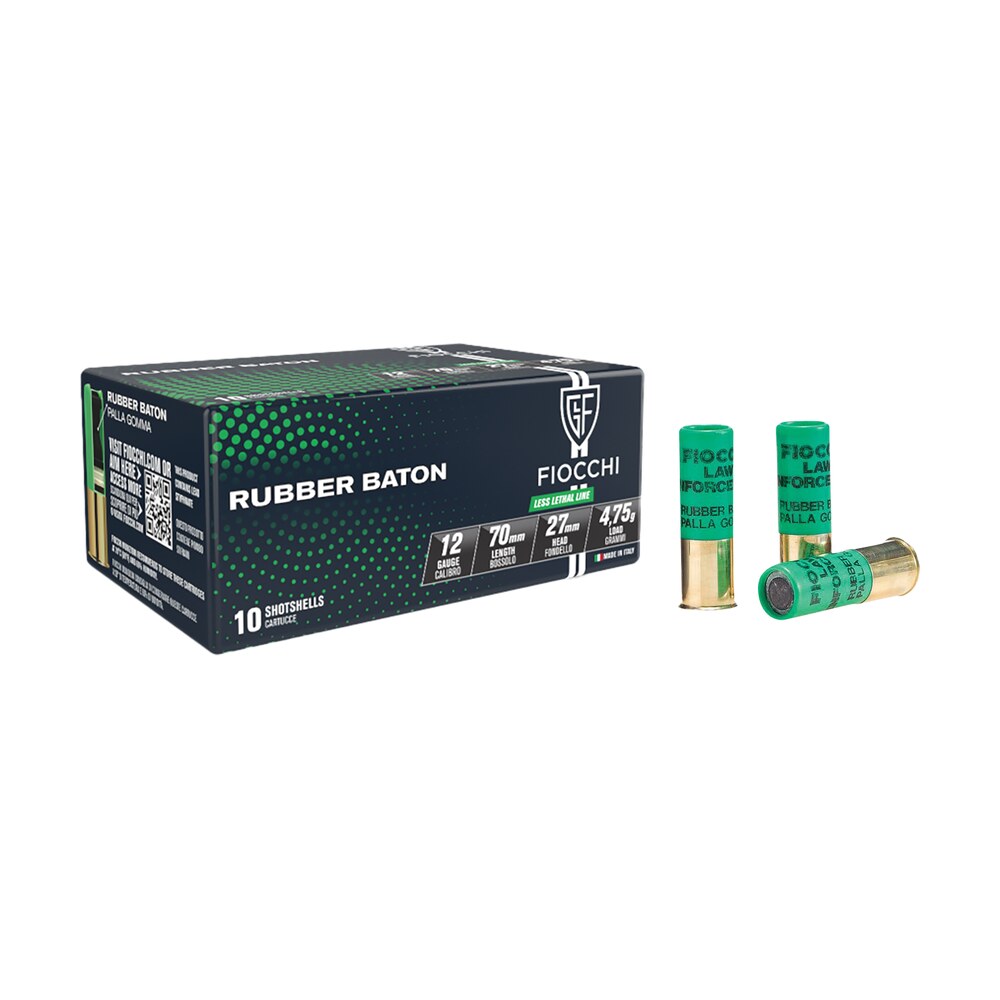 fiocchi 12leba10 rubber baton home defense 12gauge 2.75" 1oz slugshot 10 per box/25 case Fiocchi 12LEBA10 Rubber Baton Home Defense 12Gauge 2.75" 1oz SlugShot 10 Per Box/25 Case Sports South item 131769