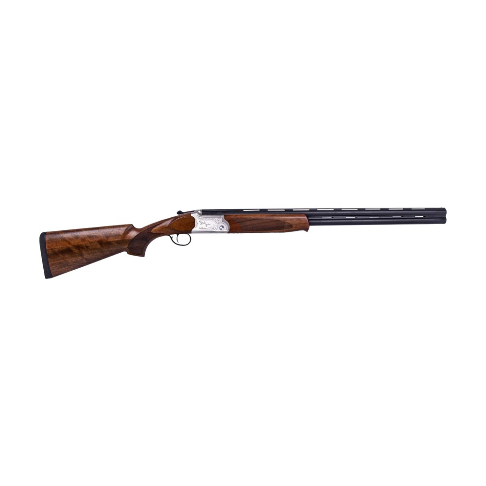 ati atigkof12sve30 cavalry sve 12 gauge 3" 2rd 30" blued o/u barrel, silver engraved metal finish, oiled turkish walnut stock, ejector, 5 chokes ATI ATIGKOF12SVE30 Cavalry SVE 12 Gauge 3" 2rd 30" Blued O/U Sports South item 132096