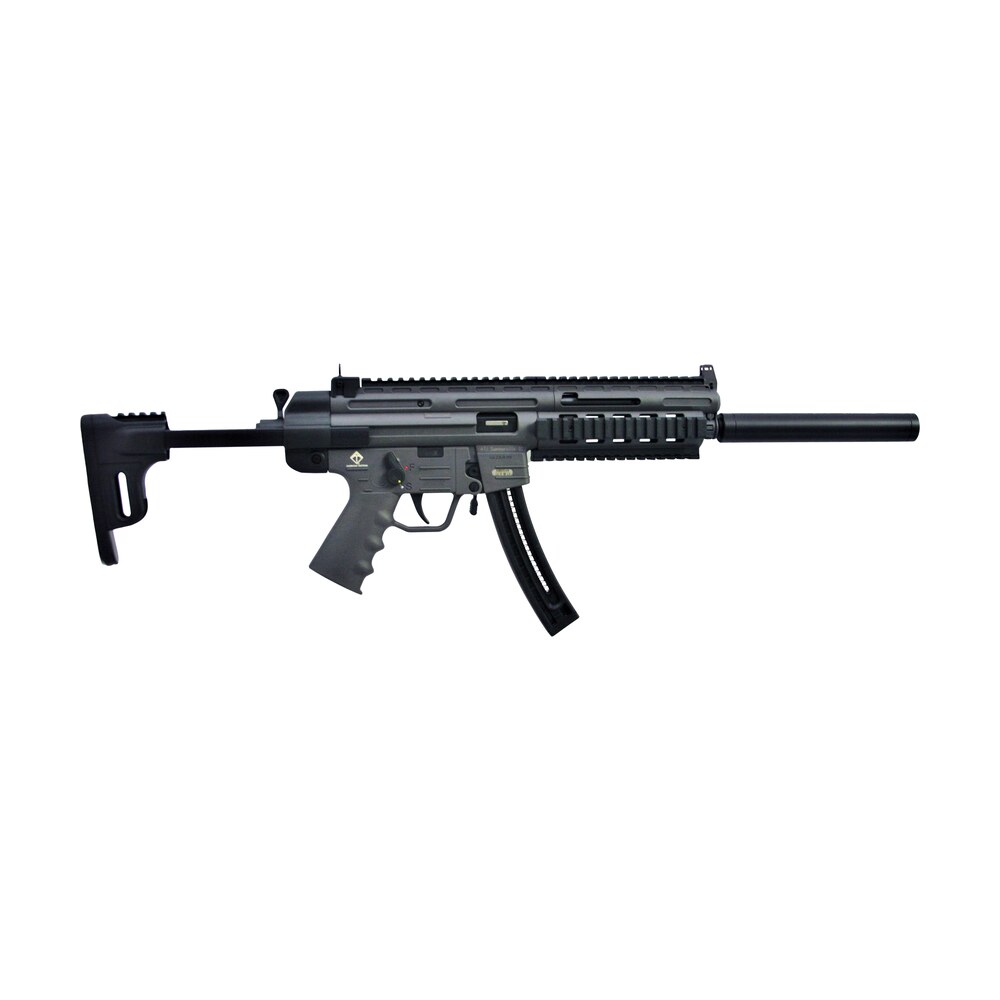 gsg gsggerggsg1622s gsg 16 carbine full size 22 lr 22rd 16.25" black smoke polymer receiver black collapsible w/storage compartment stock right hand GSG GSGGERGGSG1622S GSG-16 Carbine Full Size 22 LR 22rd 16.25" Black Smoke Polymer Receiver Sports South item 132122