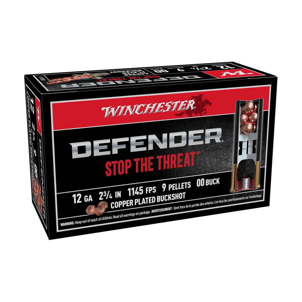 winchester ammo sb1200pd defender 12gauge 2.75" 9pellets copper plated 00buck shot 10 per box/10 case Winchester Ammo SB1200PD Defender 12Gauge 2.75" 9Pellets Copper Plated 00Buck Shot 10 Per Sports South item 132173