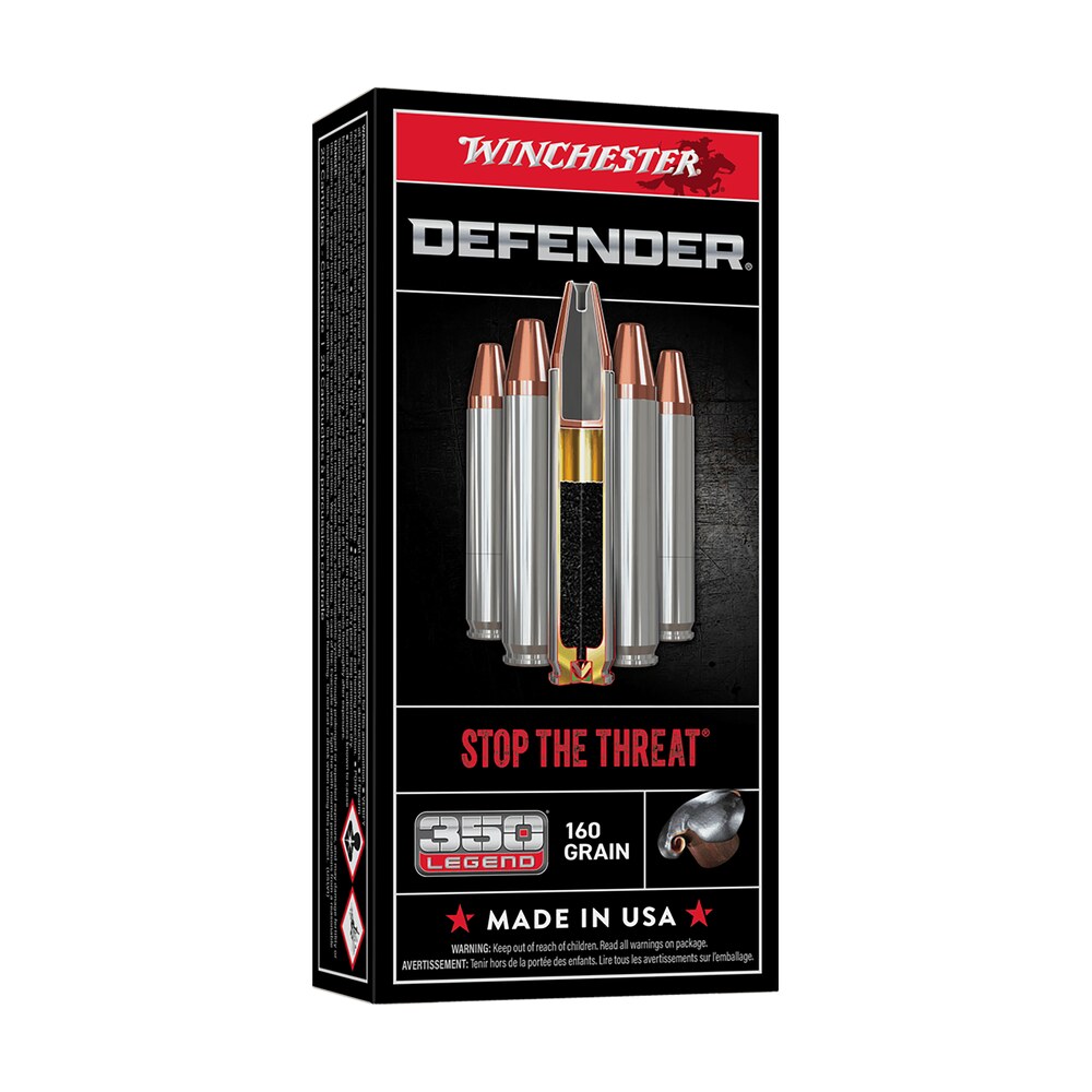 winchester ammo s350pdb defender 350legend 160gr bonded protected hollow point 20 per box/10 case Winchester Ammo S350PDB Defender 350Legend 160gr Bonded Protected Hollow Point 20 Per Box/10 Sports South item 132182