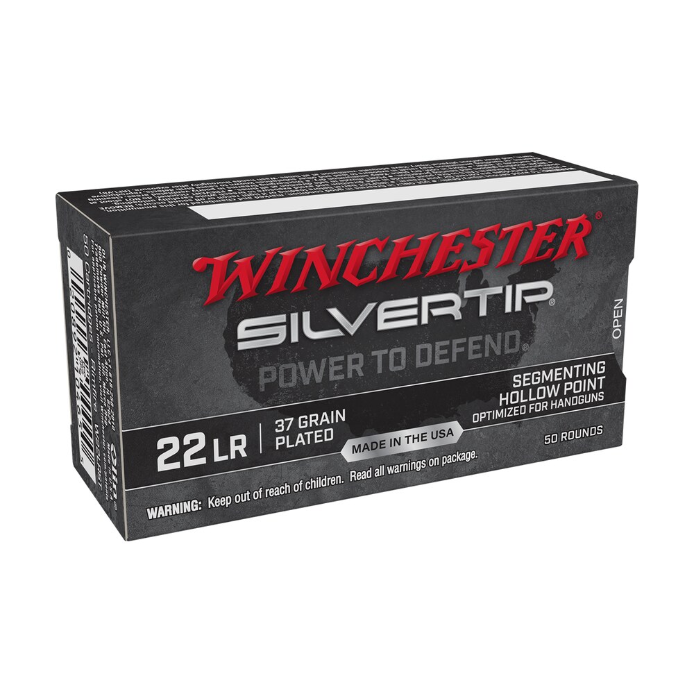 winchester ammo w22lrst silvertip 22lr 37gr silvertip hollow point 50 per box/40 case Winchester Ammo W22LRST Silvertip 22LR 37gr Silvertip Hollow Point 50 Per Box/40 Case Sports South item 132189