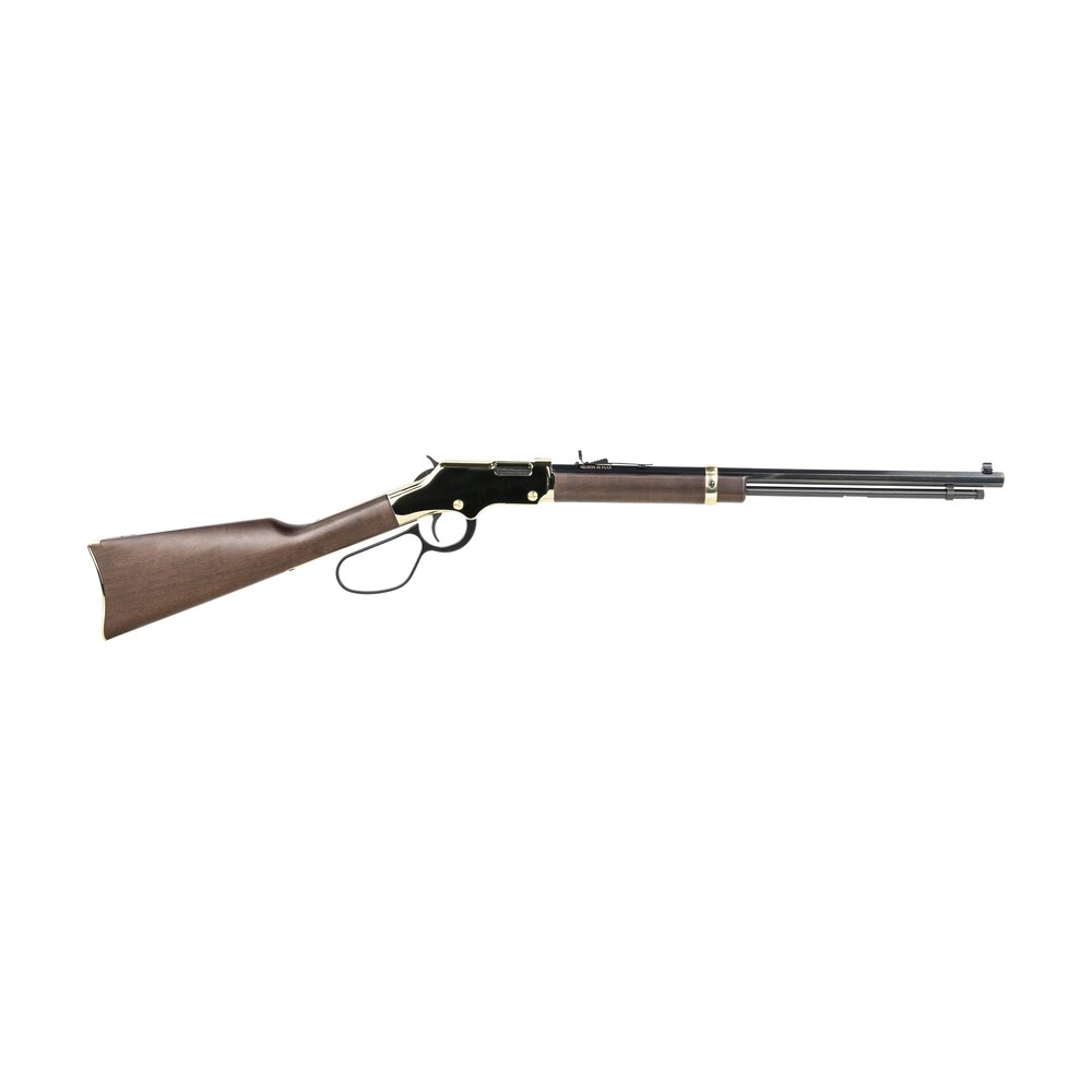 henry h004l golden boy large loop full size 22 s/l/lr, 20" blued octagon barrel, brasslite brass drilled & tapped receiver, american walnut fixed stock, right hand Henry H004L Golden Boy Large Loop Full Size 22 S/L/LR, 20" Blued Octagon Sports South item 132292