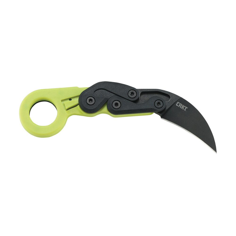 crkt 4041g provoke zap 2.47" folding plain black stonewashed 4116 stainless steel blade/bright green grivory handle includes pocket clip CRKT 4041G Provoke Zap 2.47" Folding Plain Black Stonewashed 4116 Stainless Steel Blade/Bright Sports South item 132329