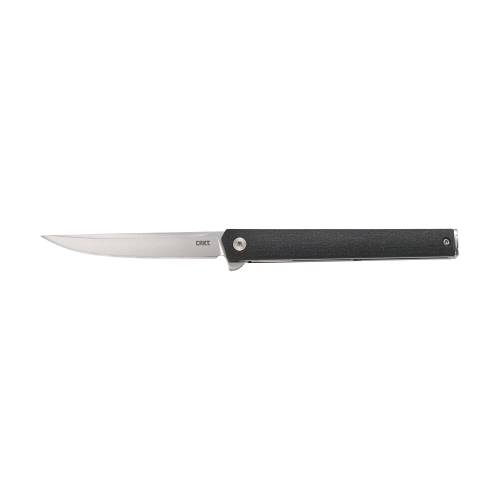crkt 7097 ceo 3.35" folding plain satin aus 8a ss blade/ black grn handle includes pocket clip CRKT 7097 CEO 3.35" Folding Plain Satin AUS-8A SS Blade/ Black GRN Handle Includes Pocket Clip Sports South item 132338