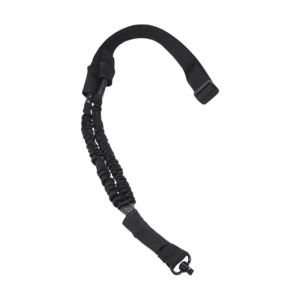 ncstar aqdbs1b vism 1 point sling black nylon strap w/elastic shock cord 46" 64" oal adjustable bungee NcStar AQDBS1B VISM 1 Point Sling Black Nylon Strap Sports South item 132539