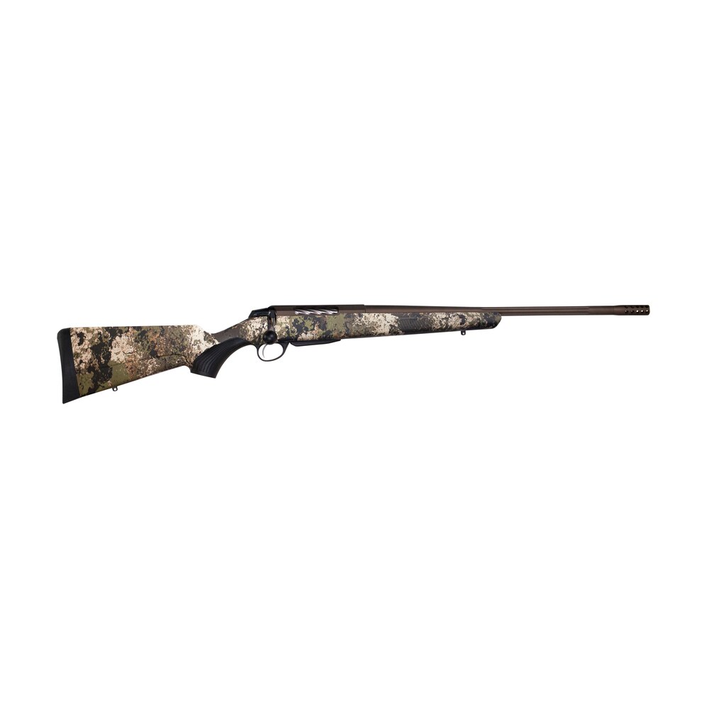 tikka jrtxvw319 t3x lite 6.5 prc 3+1 24.30" fluted/threaded, midnight bronze cerakote barrel/rec, veil wideland synthetic stock, interchangeable grip, muzzle brake Tikka JRTXVW319 T3x Lite 6.5 PRC 3+1 24.30" Fluted/Threaded, Midnight Bronze Cerakote Sports South item 132609
