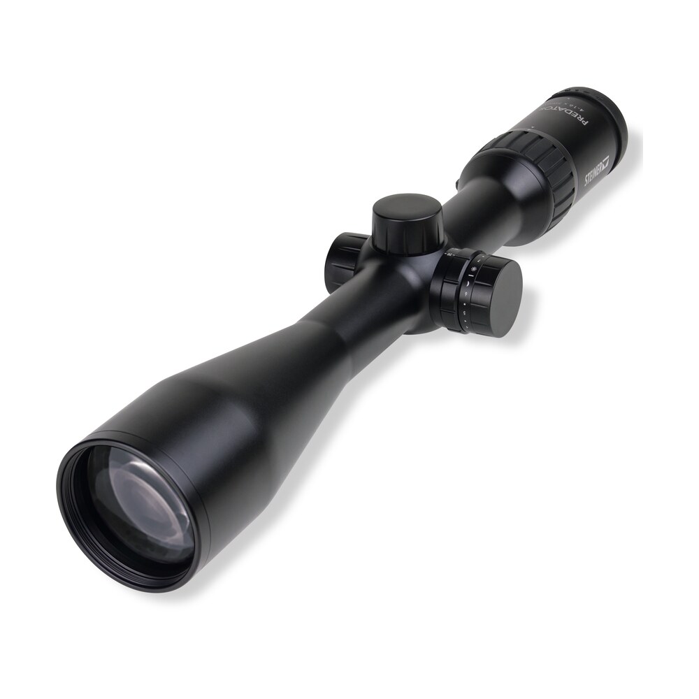 steiner 8772 predator 4 black, 4.4 16x50mm, 30mm tube, second focal plane, illuminated ballistic e3 reticle Steiner 8772 Predator 4 Black, 4.4-16x50mm, 30mm Tube, Second Focal Plane, Illuminated Sports South item 132685