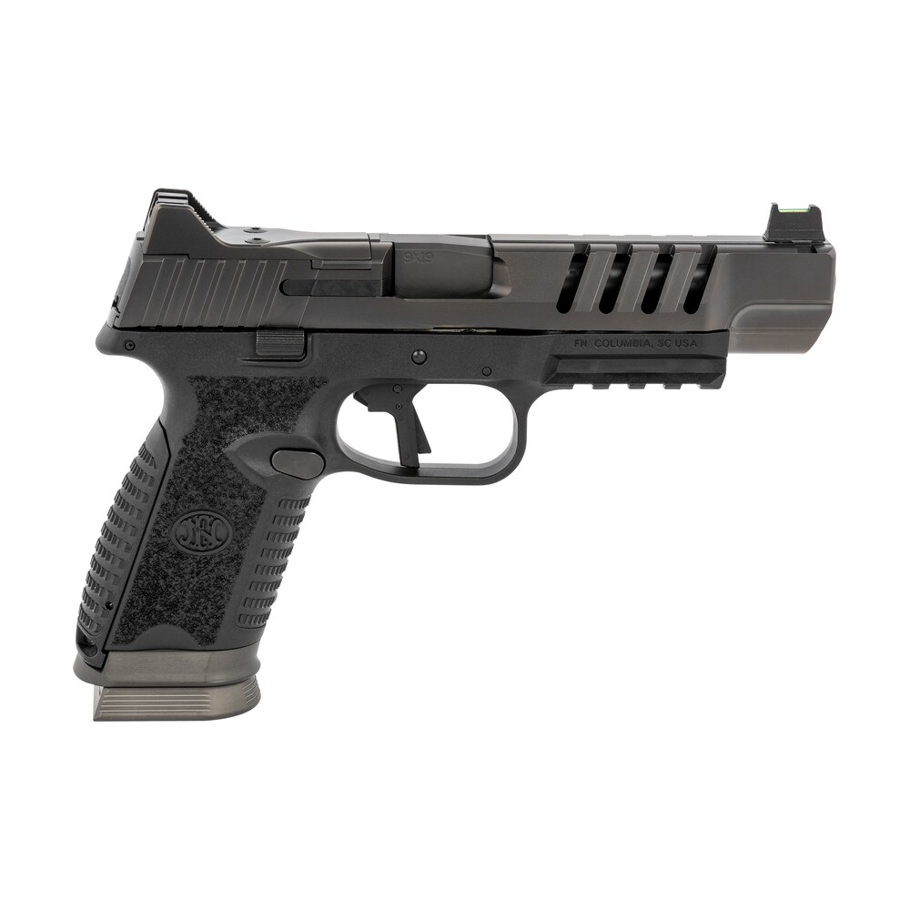fn 66100940 509 ls edge 9mm luger 5" barrel 10+1, matte black polymer frame with mounting rail, no manual safety, optics ready FN 66100940 509 LS Edge 9mm Luger 5" Barrel 10+1, Matte Black Polymer Frame Sports South item 132775