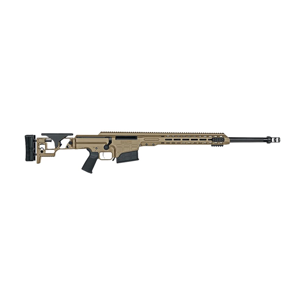 barrett 18497 mrad 6.5 creedmoor 24" 10+1 flat dark earth cerakote flat dark earth folding with adjustable lop stock black polymer grip right hand Barrett 18497 MRAD 6.5 Creedmoor 24" 10+1 Flat Dark Earth Cerakote Flat Dark Earth Folding Sports South item 132796