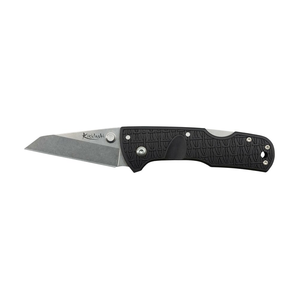 cold steel cs20kpl kiridashi 2.50" folding sheepsfoot plain 4116 stainless steel blade/black griv ex handle includes pocket clip Cold Steel CS20KPL Kiridashi 2.50" Folding Sheepsfoot Plain 4116 Stainless Steel Blade/Black Sports South item 132850