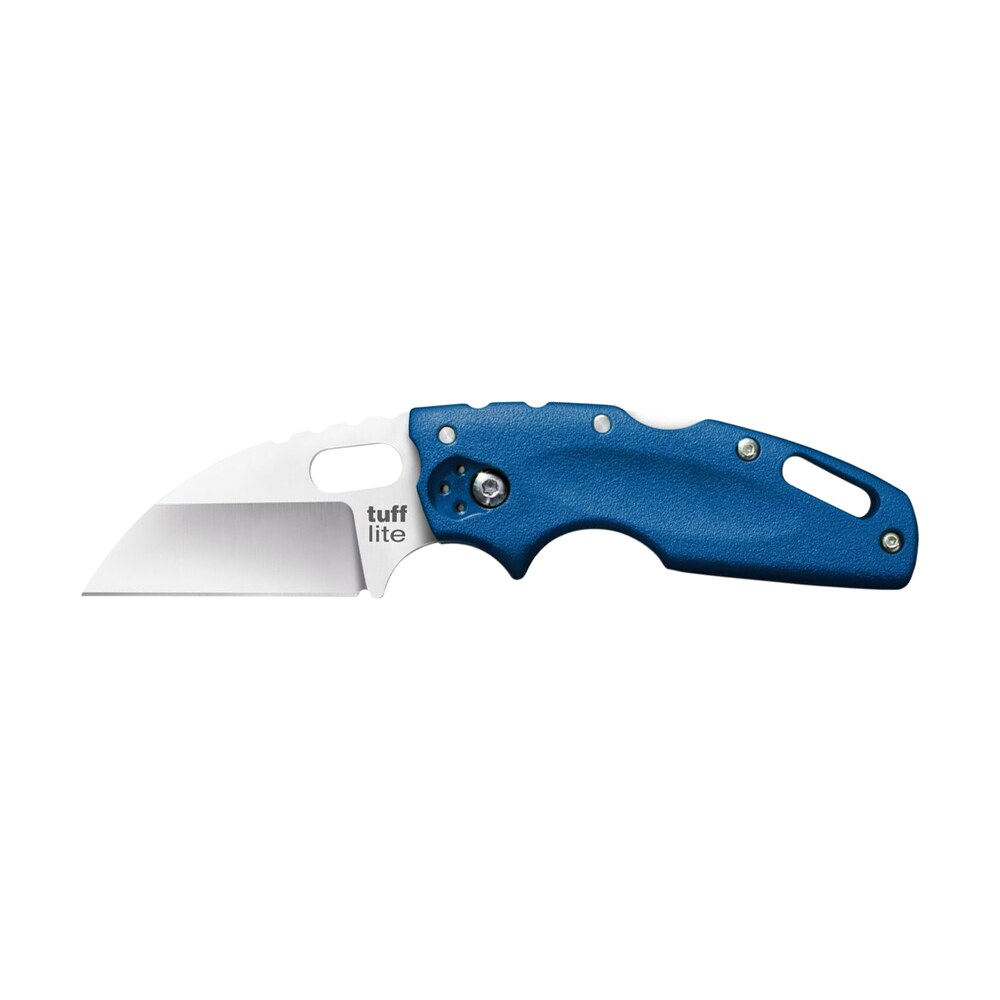 cold steel cs20ltb tuff lite 2.50" folding sheepsfoot plain aus 8a ss blade/blue griv ex handle includes belt clip Cold Steel CS20LTB Tuff Lite 2.50" Folding Sheepsfoot Plain AUS-8A SS Blade/Blue Griv-Ex Handle Sports South item 132868