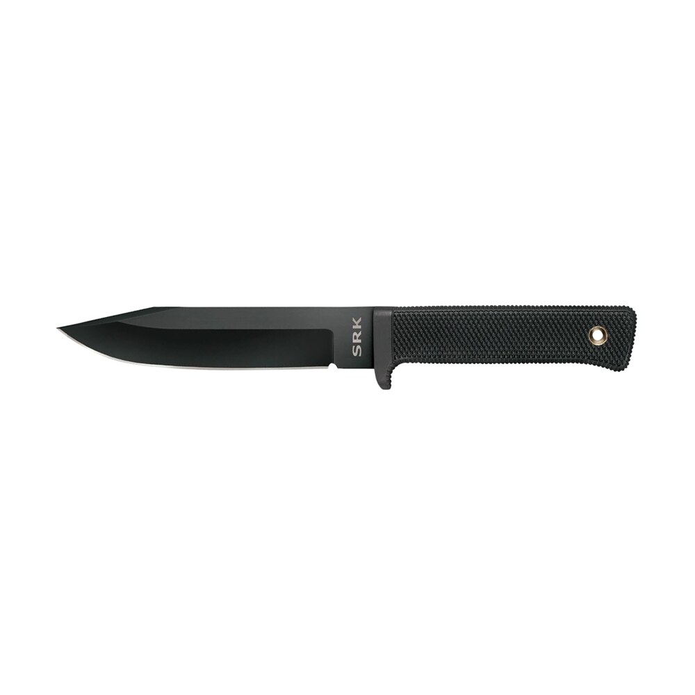 cold steel cs49lck srk 6" fixed clip point plain black tuff ex finish sk 5 steel blade, 4.75" black kray ex handle, includes sheath Cold Steel CS49LCK SRK 6" Fixed Clip Point Plain Black Tuff-Ex Finish SK-5 Steel Blade, 4.75" Sports South item 132887