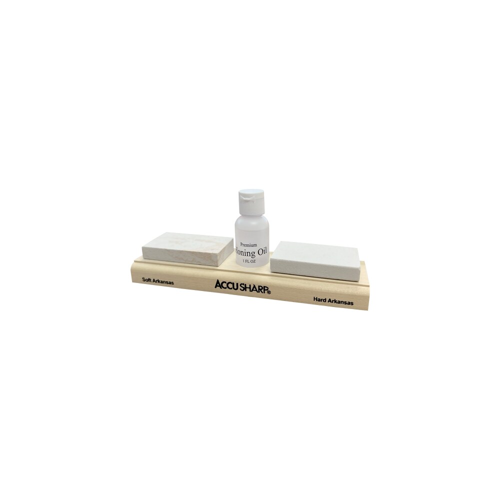 accusharp 023c whetstone combo kit fine, coarse natural arkansas stone sharpener includes honing oil AccuSharp 023C Whetstone Combo Kit Fine, Coarse Natural Arkansas Stone Sharpener Includes Sports South item 133029