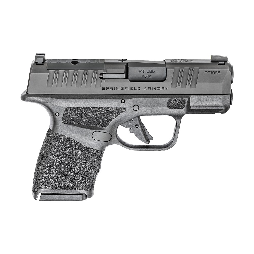 springfield armory hc9319bosplc hellcat osp micro compact 9mm luger 10+1, 3" black melonite hammer forged barrel, black melonite optic ready/serrated steel slide, adaptive textured grip Springfield Armory HC9319BOSPLC Hellcat OSP Micro-Compact 9mm Luger 10+1, 3" Black Melonite Sports South item 133051